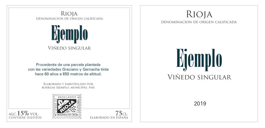 viñedo singular etiqueta