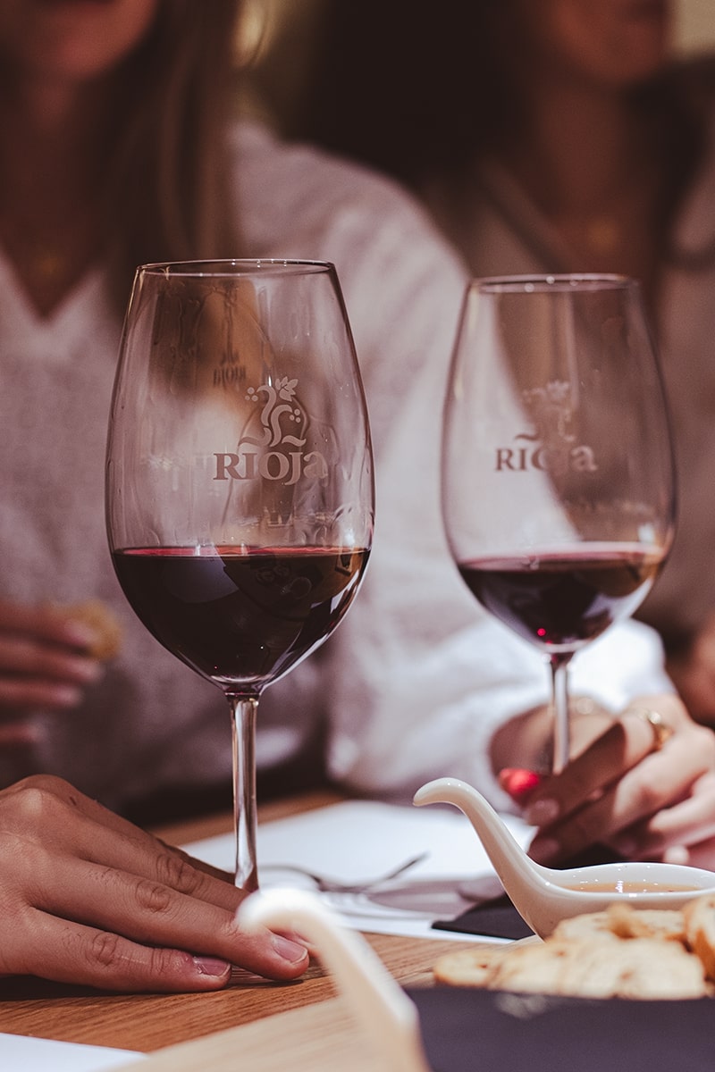 copa de vino tinto Rioja